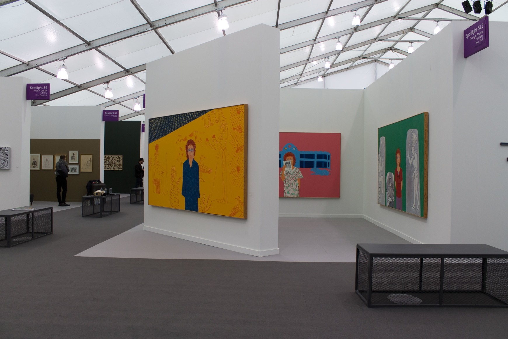 Installation View, Joan Brown, Frieze New York 2019, George Adams Gallery, New York, 2019.