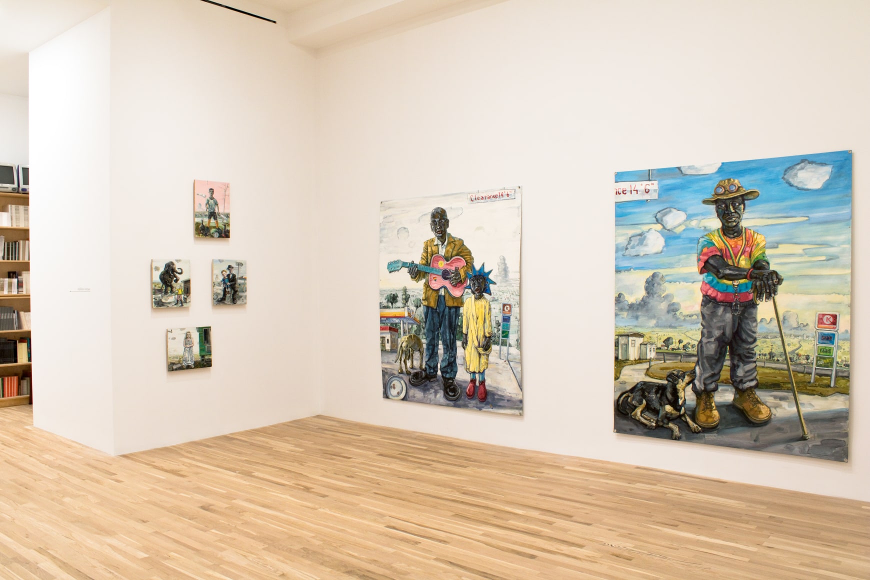 Installation view, Amer Kobaslija, In Passing, George Adams Gallery, New York, 2021.