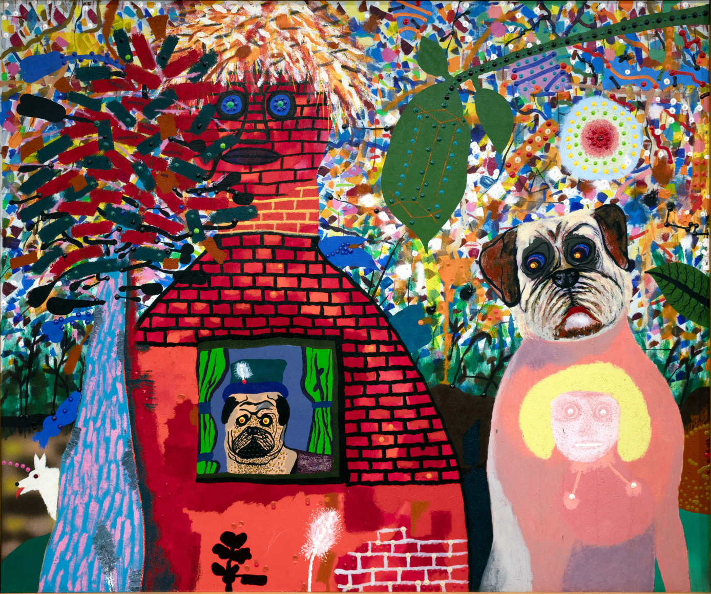 Roy De Forest, The Interior Pug, 1973.