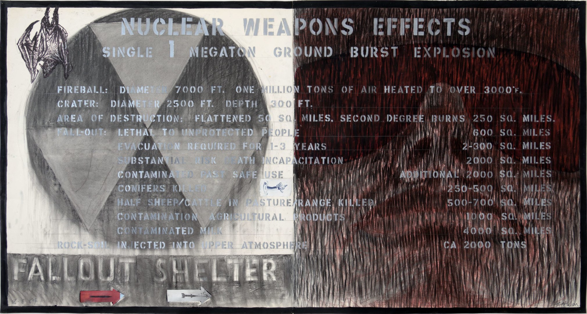 Robert Arneson, Nuclear Weapons Effects, 1984