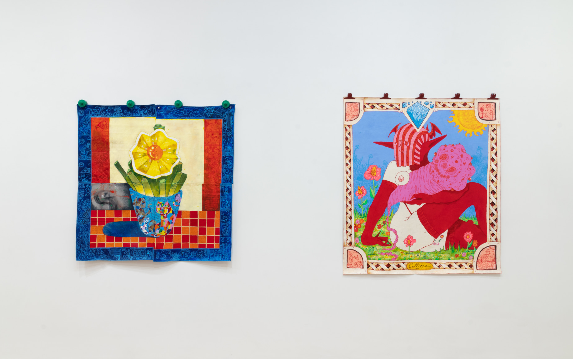 Installation view, Craig Calderwood, Ambrosia Salad, Bad Panacea and Other Works, George Adams Gallery, New York, NY, 2023.
