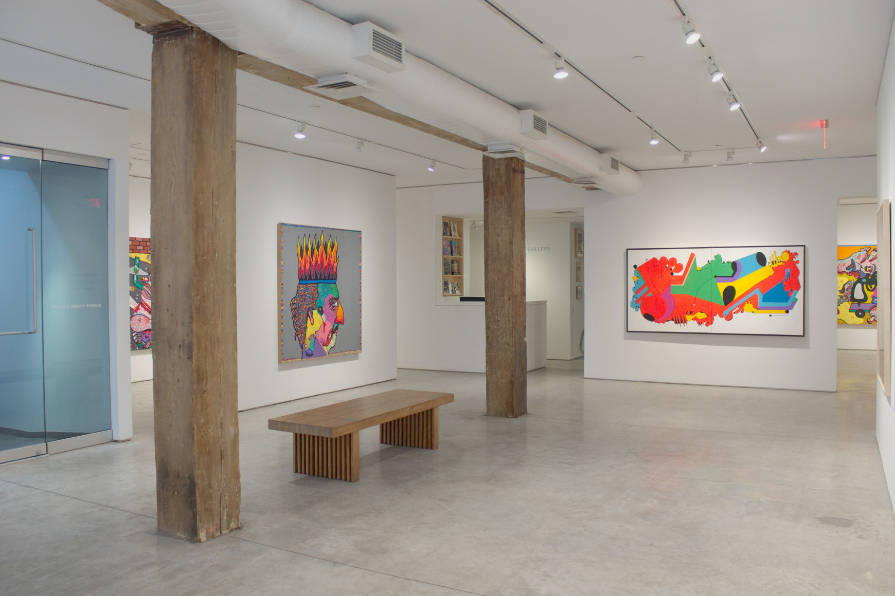 Installation View, Luis Cruz Azaceta, Personal Velocity: 40 Years of Painting, George Adams Gallery, New York, 2020.