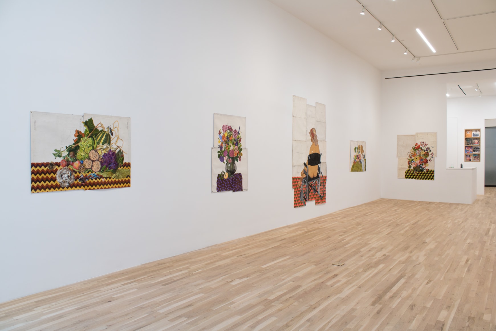 Installation view, Katherine Sherwood, Pandemic Madonnas and Other Views from the Garden, George Adams Gallery, New York, 2022.