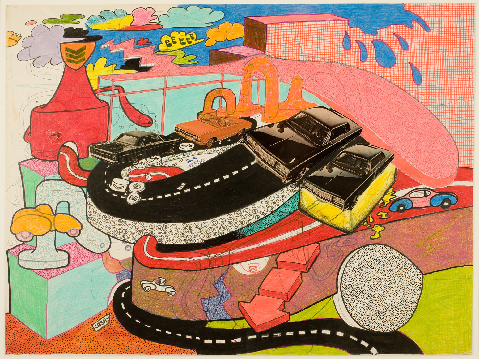 Peter Saul, Cash, 1965