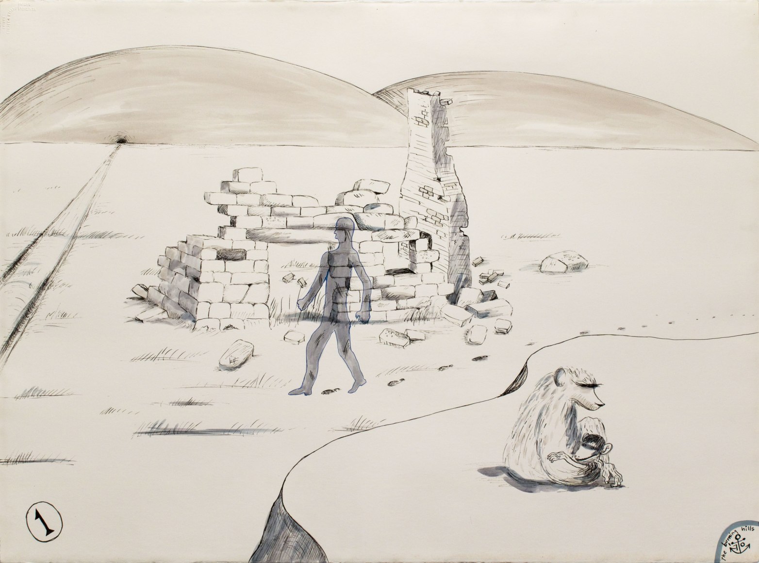 H.C. Westermann 'The Burning Hills #1' 1970