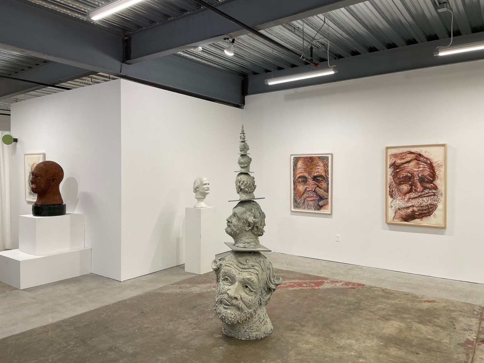 Installation view 6, Robert Arneson,&nbsp;Self-Portraits: 1964 - 1992,&nbsp;George Adams Gallery at Minnesota Street Project, San Francisco, CA, 2023.