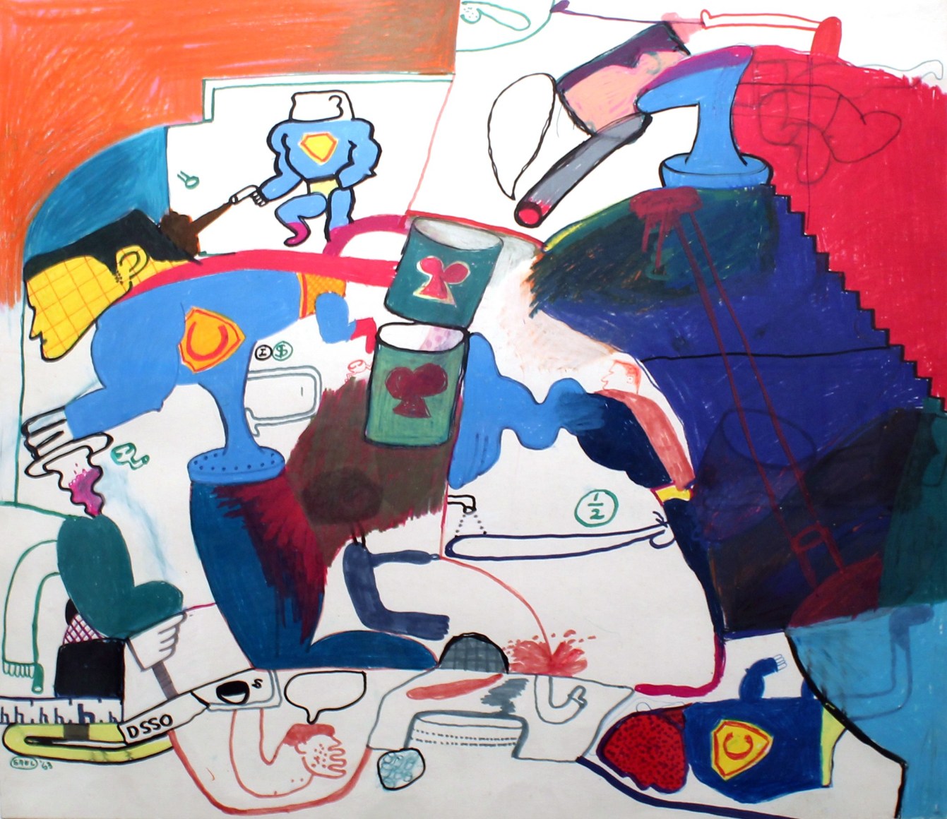 Peter Saul  Untitled (Superman), 1963