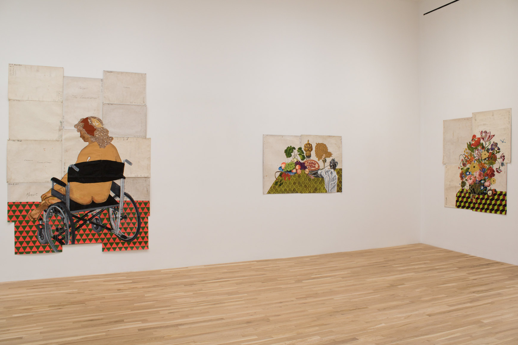 Installation view, Katherine Sherwood, Pandemic Madonnas and Other Views from the Garden, George Adams Gallery, New York, 2022.