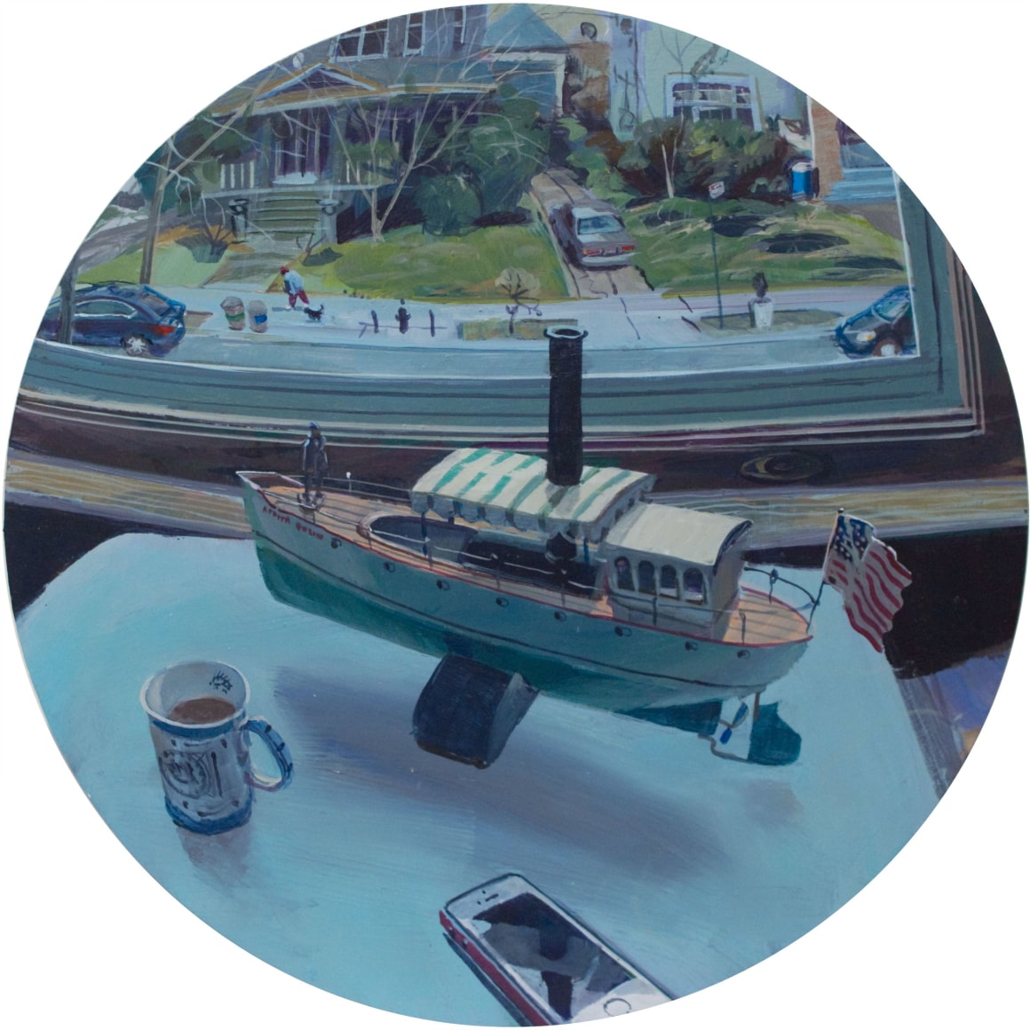 The African Queen and View from Studio Window