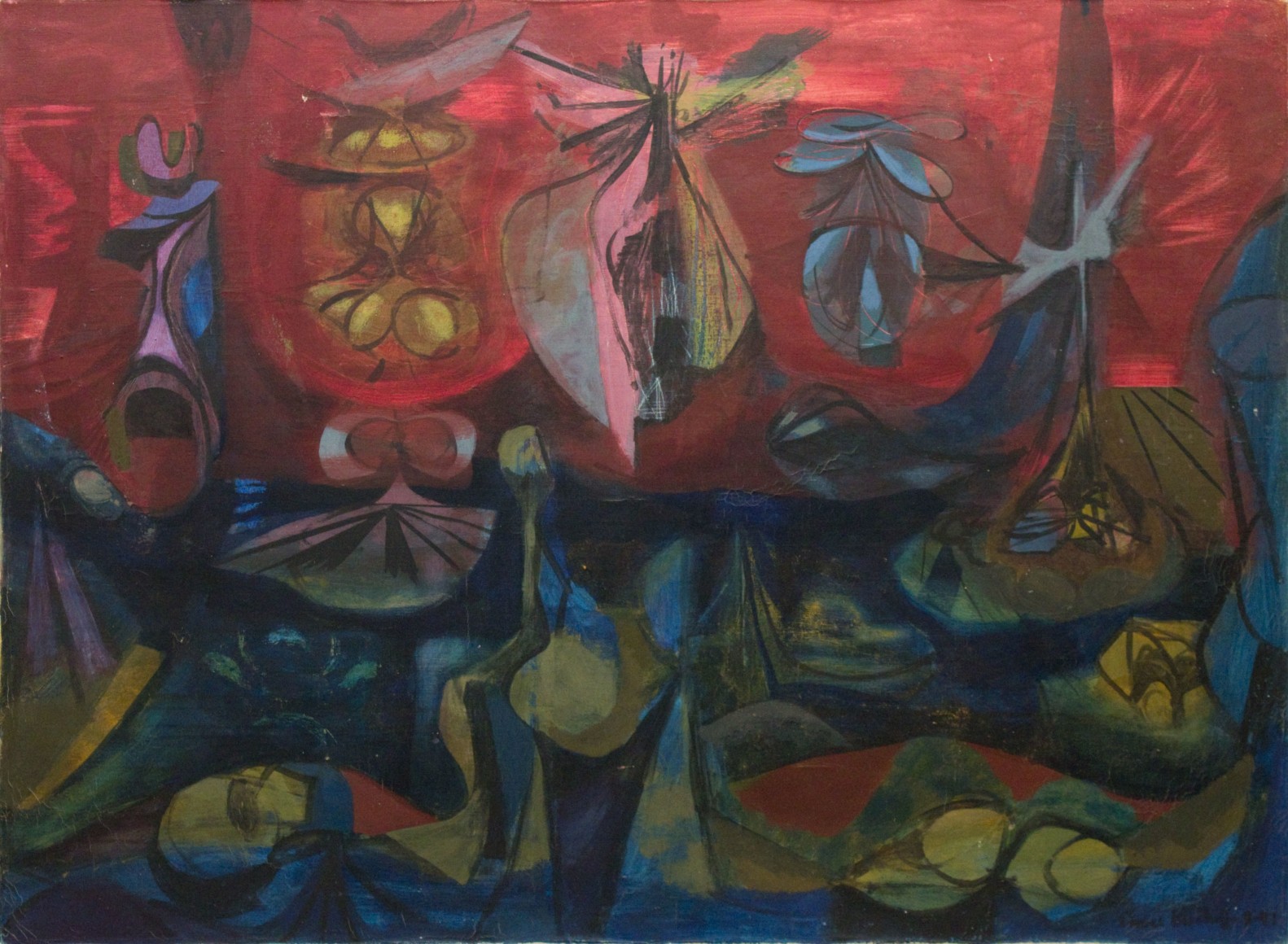 Red and Blue Scene  1947 (Mar)