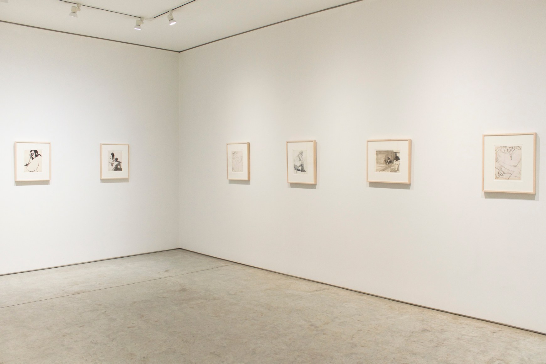 Installation View, Elmer Bischoff: Studies from Life, George Adams Gallery, New York, 2019.
