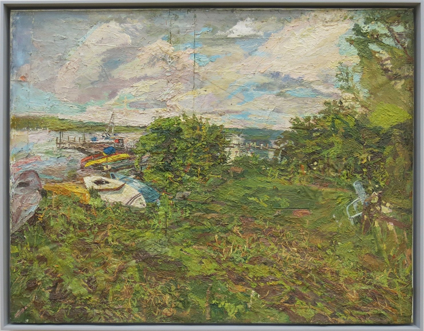 Boat on the Beach, Lake Chautauqua, 2013, Oil on Canvas