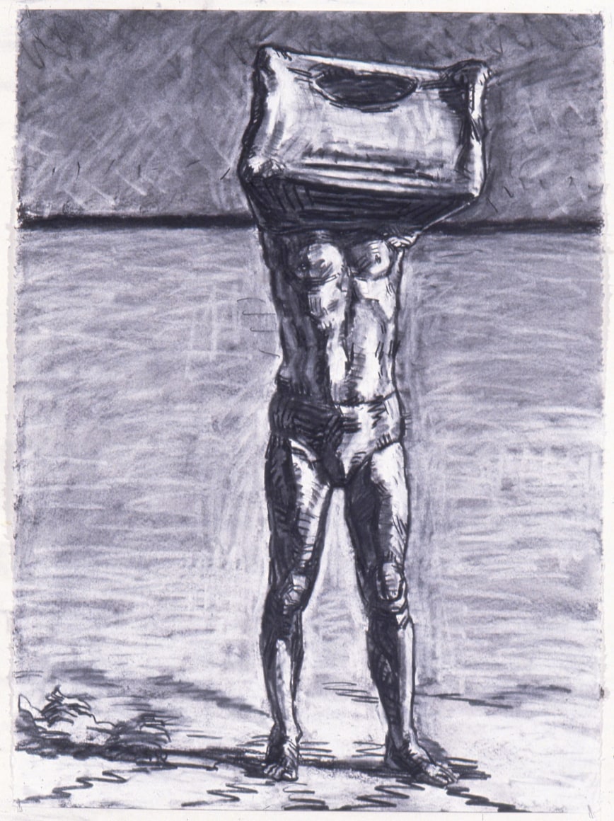 Charcoal drawing on paper