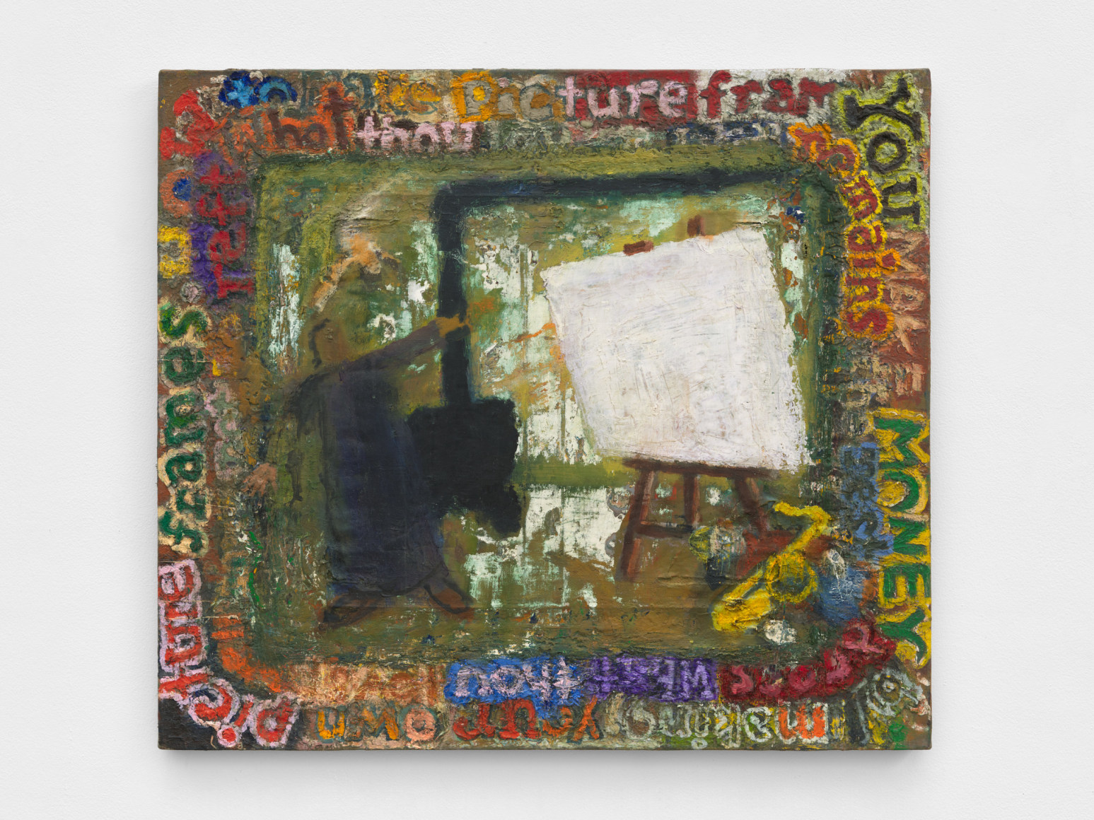 Painting in a self-made frame (in the realm of&nbsp;the muses), 2007-2011; 2013-2023, Oil on canvas
