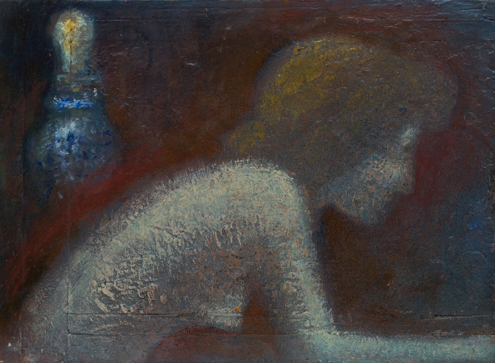 Woman Leaning Over, 2018, Oil on canvas