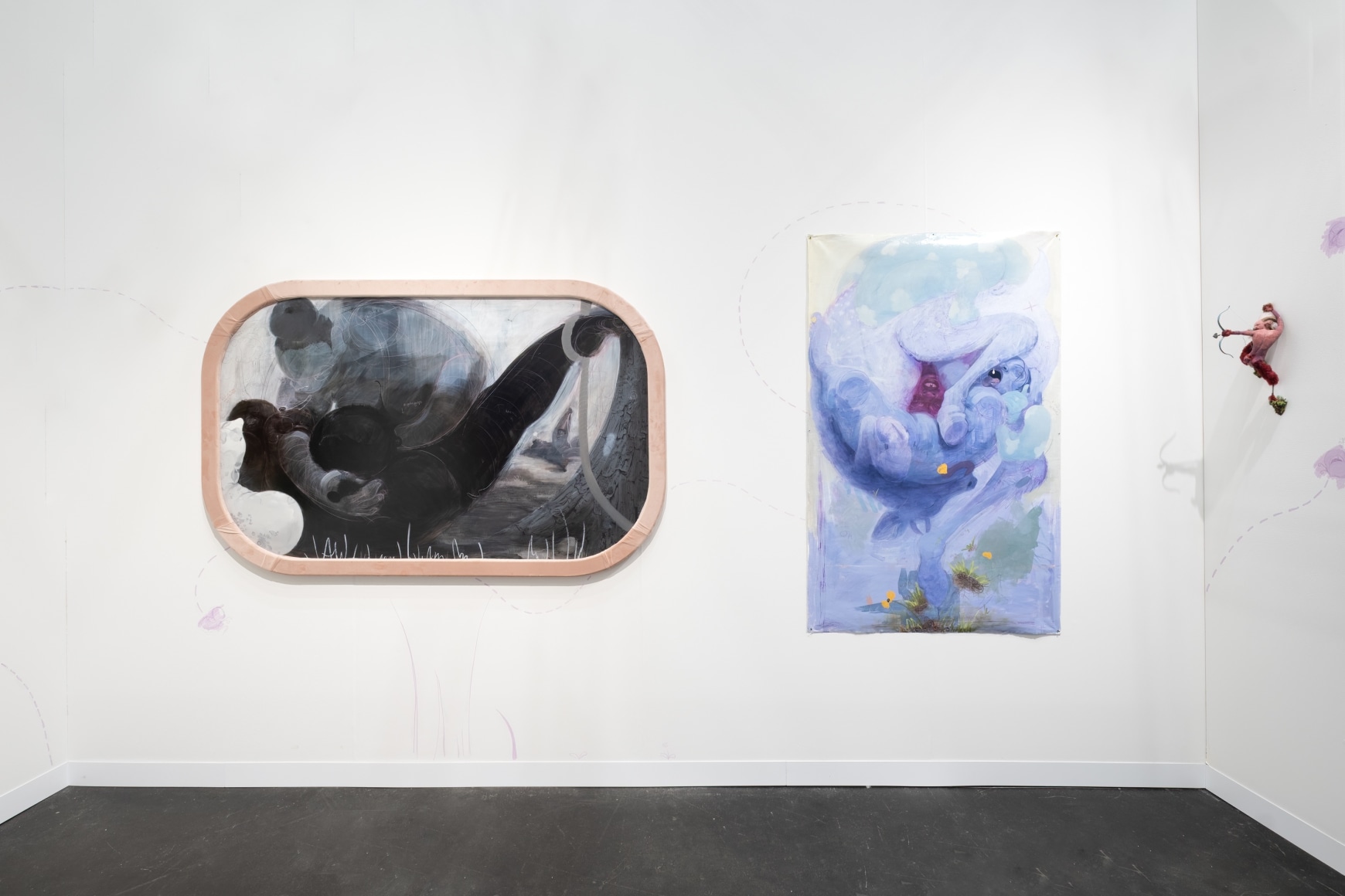 Autumn Wallace installation views from solo presentation &quot;Word of Mouf&quot; at The Armory Show, New York, NY