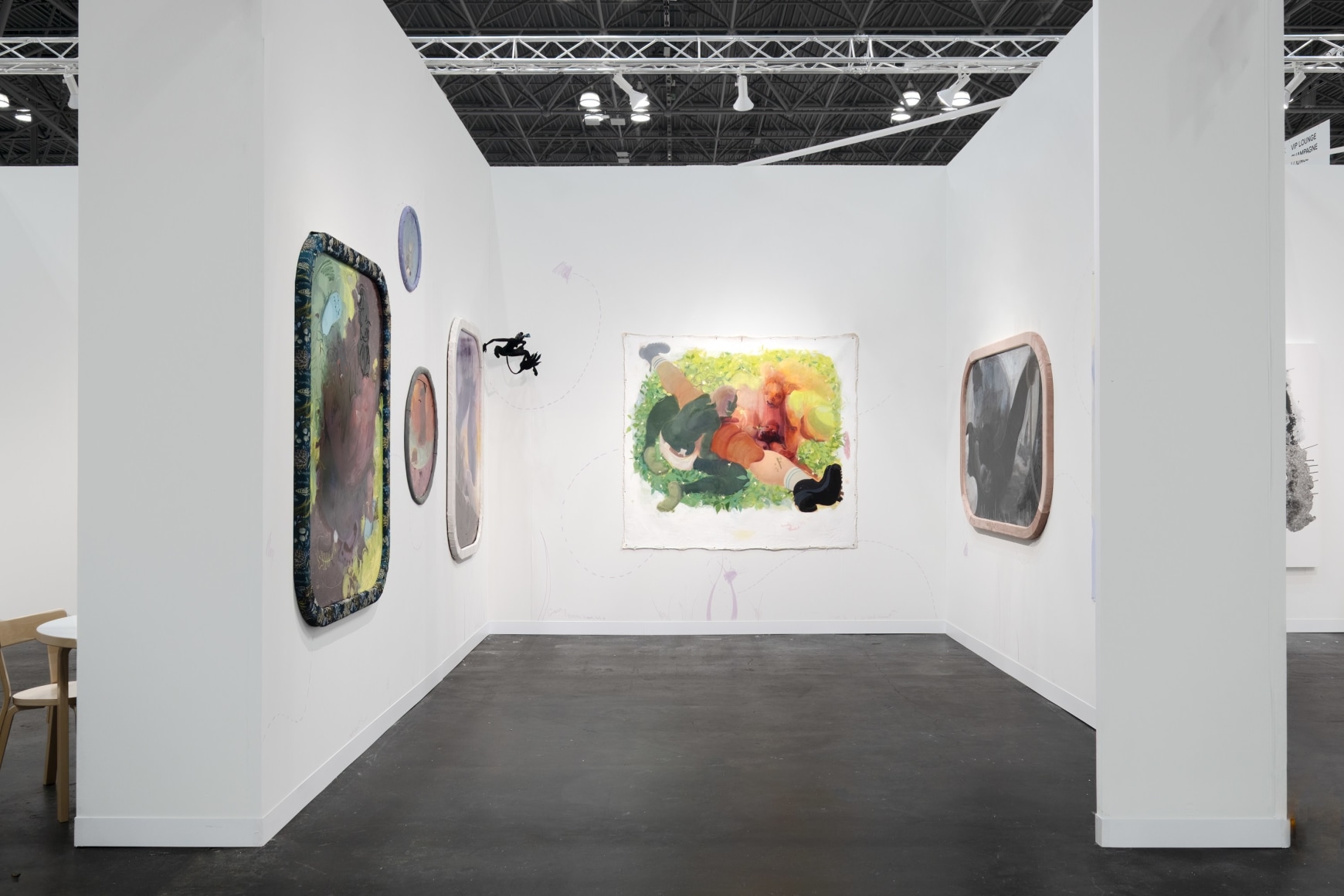 Autumn Wallace installation views from solo presentation &quot;Word of Mouf&quot; at The Armory Show, New York, NY