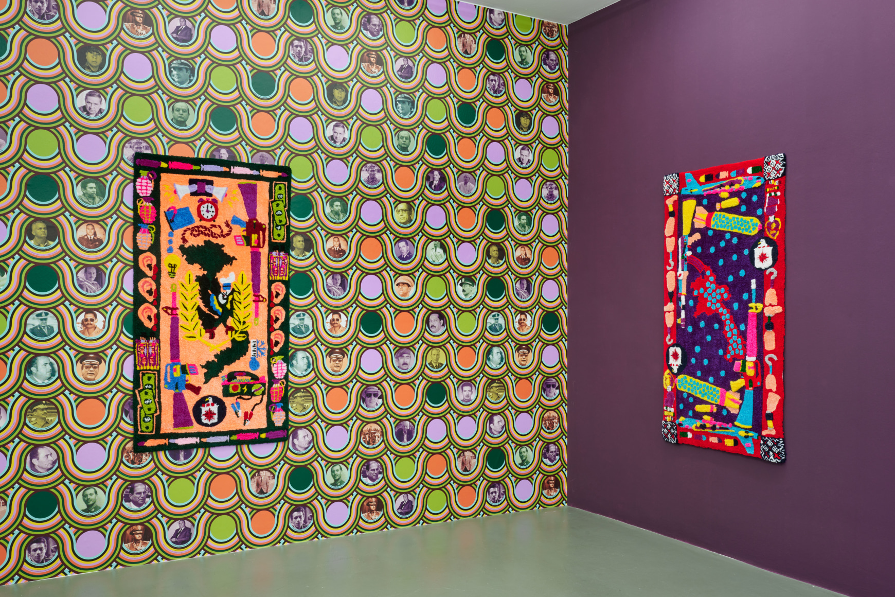 Johannah Herr installation views from solo exhibition "How to Hide an Empire" at Gaa Projects, Cologne, Germany