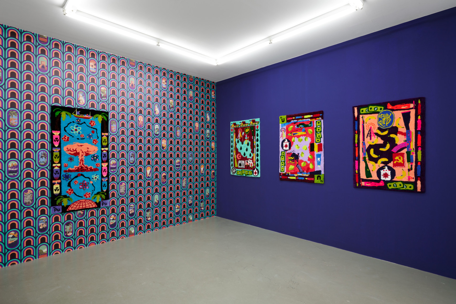 Johannah Herr installation views from solo exhibition "How to Hide an Empire" at Gaa Projects, Cologne, Germany