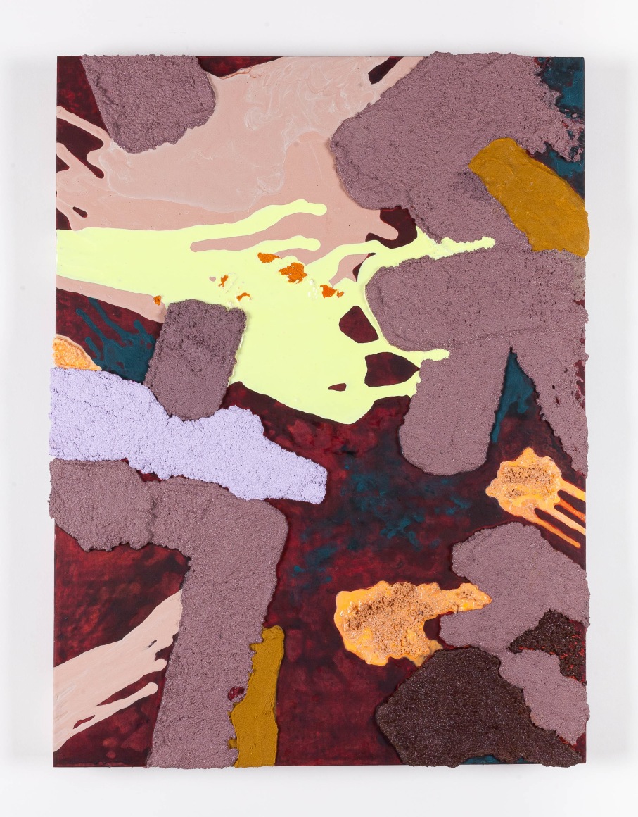 Sarah Trigg  The Under Night, 2022  Pumice and acrylic mounted on aluminum  60.9 x 45.7 cm / 24 x 18 in