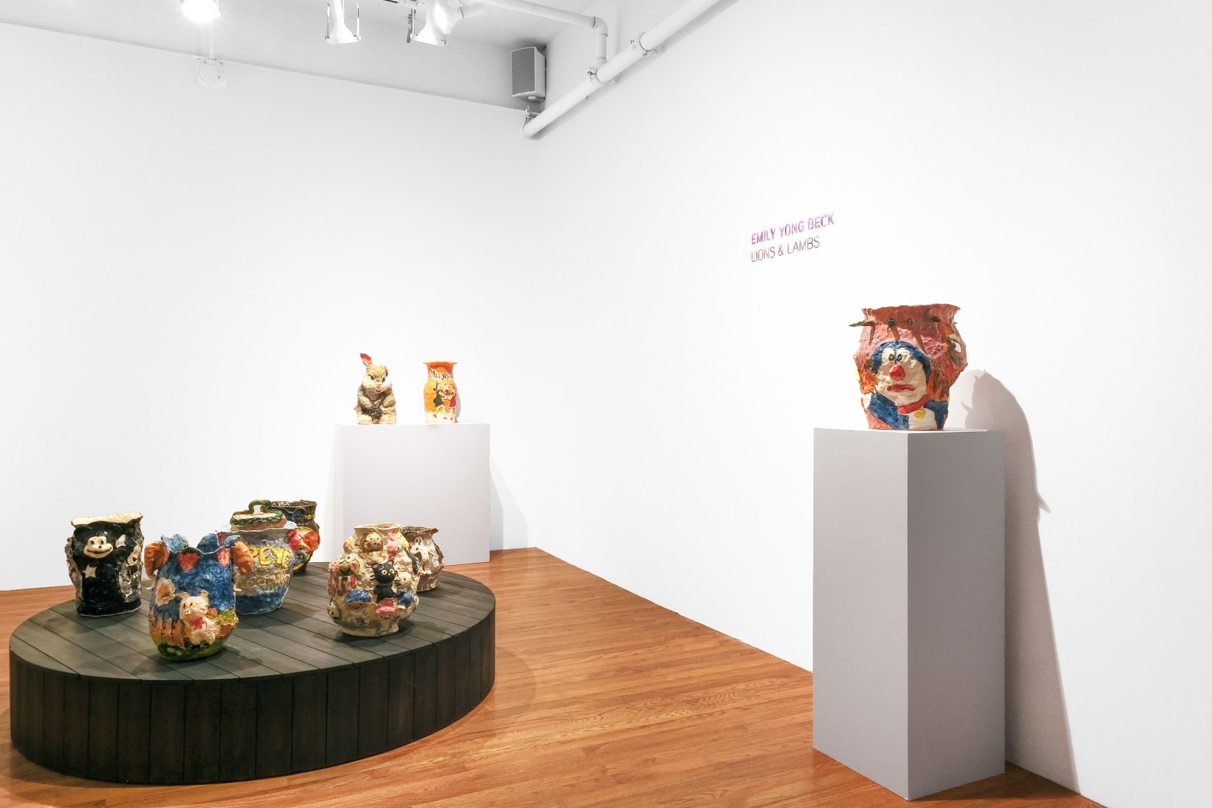 Emily Yong Beck installation views from solo exhibition "Lions & Lambs" at Gaa Gallery, Provincetown, MA