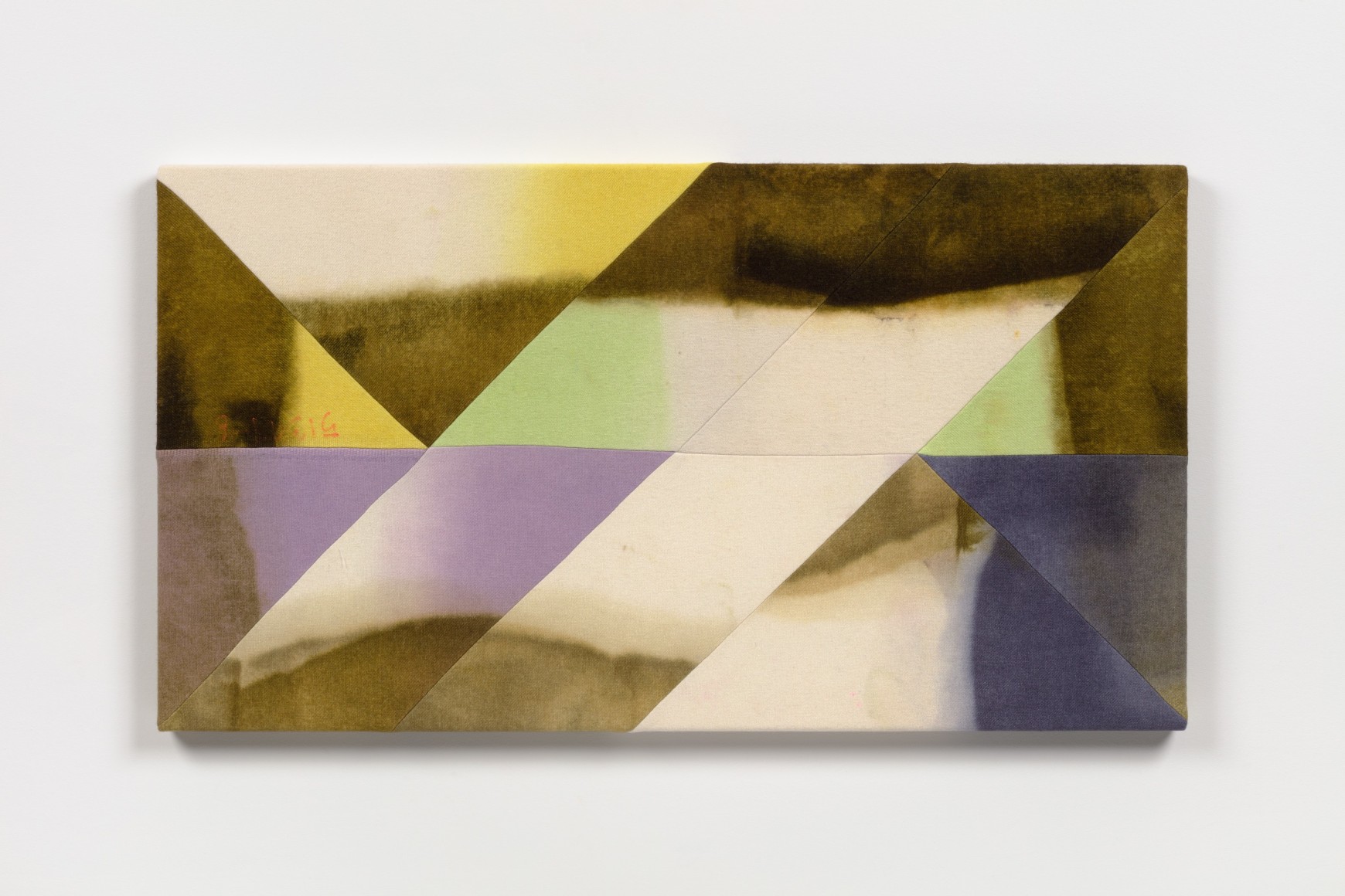 Wilder Alison (b. 1986)  v/ew f/nder or found vue—you!, 2019-21  Dyed wool and thread  49 x 90 cm / 19 3/10 x 35 2/5 in