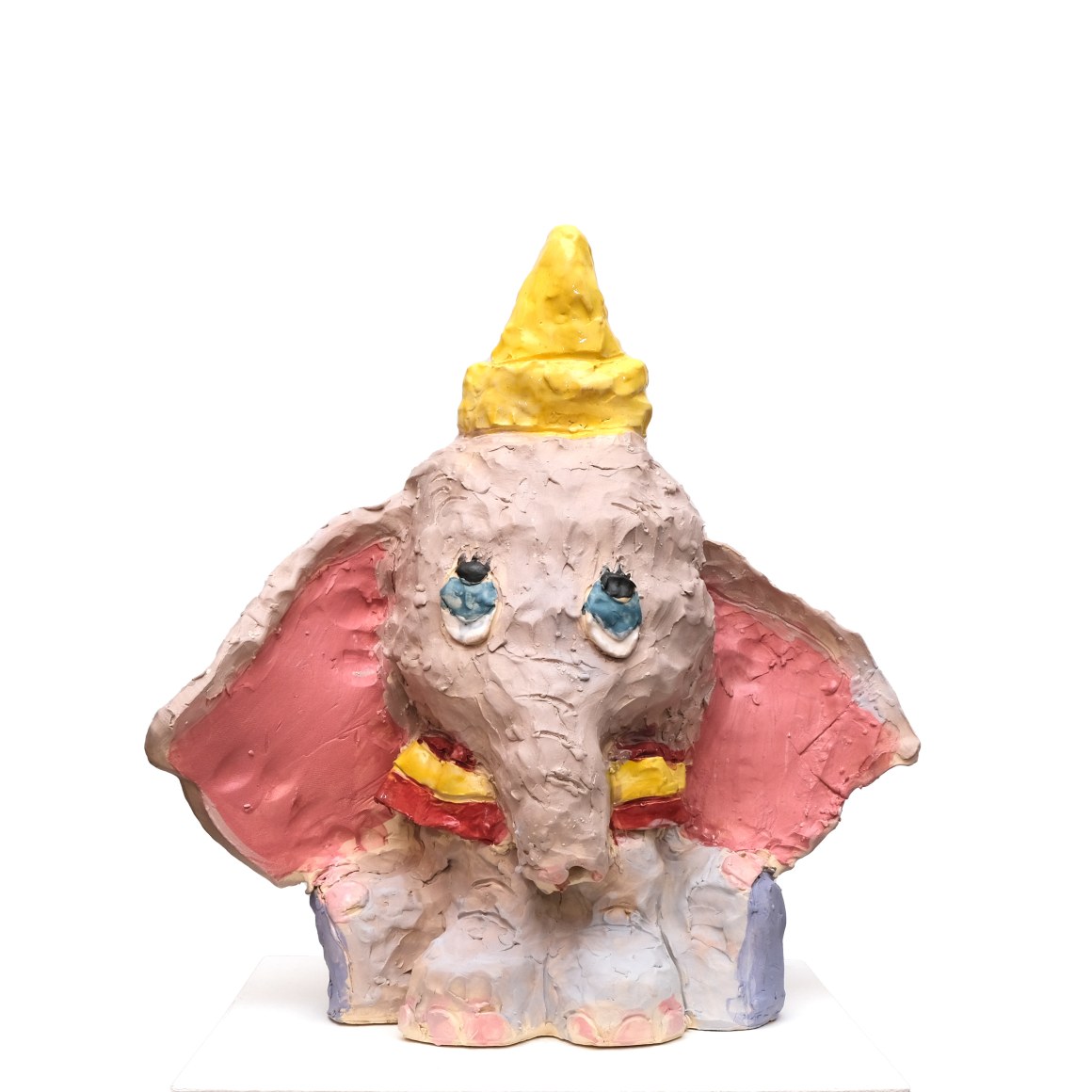 Emily Yong Beck  Dumbo, 2021  Stoneware, glaze, majolica, and underglaze  39 x 38 x 19 cm / 15 1/4 x 15 x 7 1/2 in
