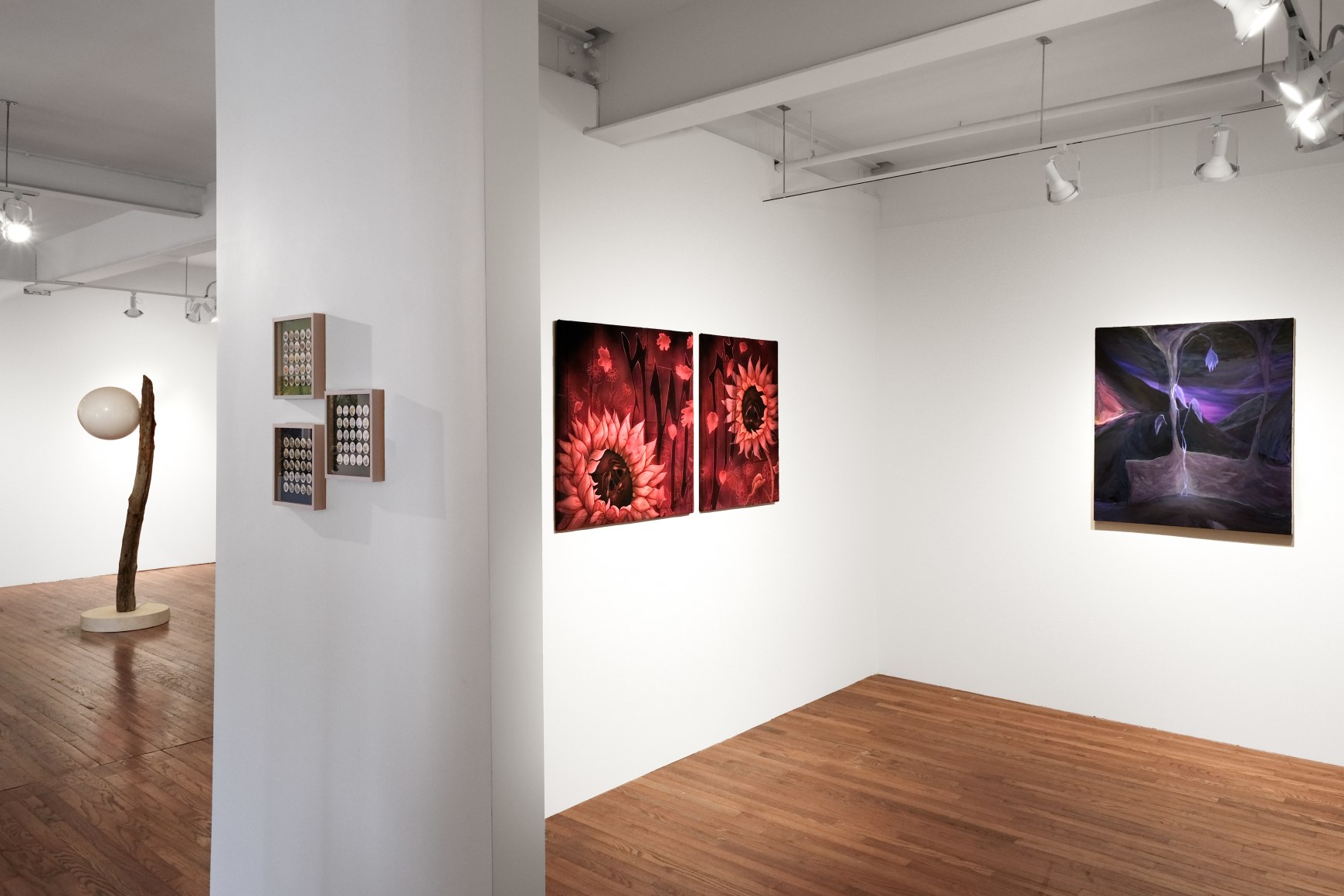 Installation views of "Lichtung" Group Exhibition at Gaa Gallery, Provincetown, MA
