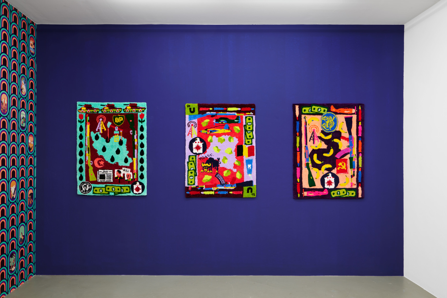 Johannah Herr installation views from solo exhibition "How to Hide an Empire" at Gaa Projects, Cologne, Germany