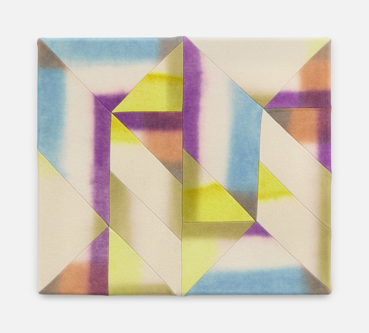 Wilder Alison  lapped. taste a sheer gape, 2022  Dyed wool and thread  46 x 53 cm / 18 x 20 3/4 in