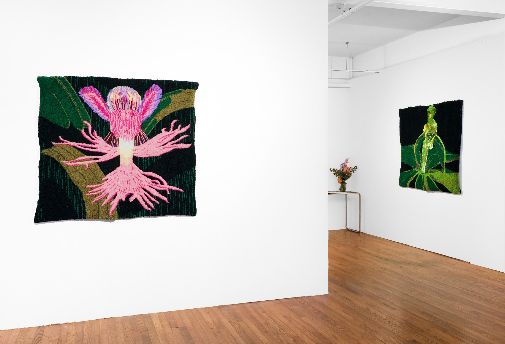 Kim Westfall installation views from solo exhibition "DMZ Orchids" at Gaa Gallery, Provincetown, MA