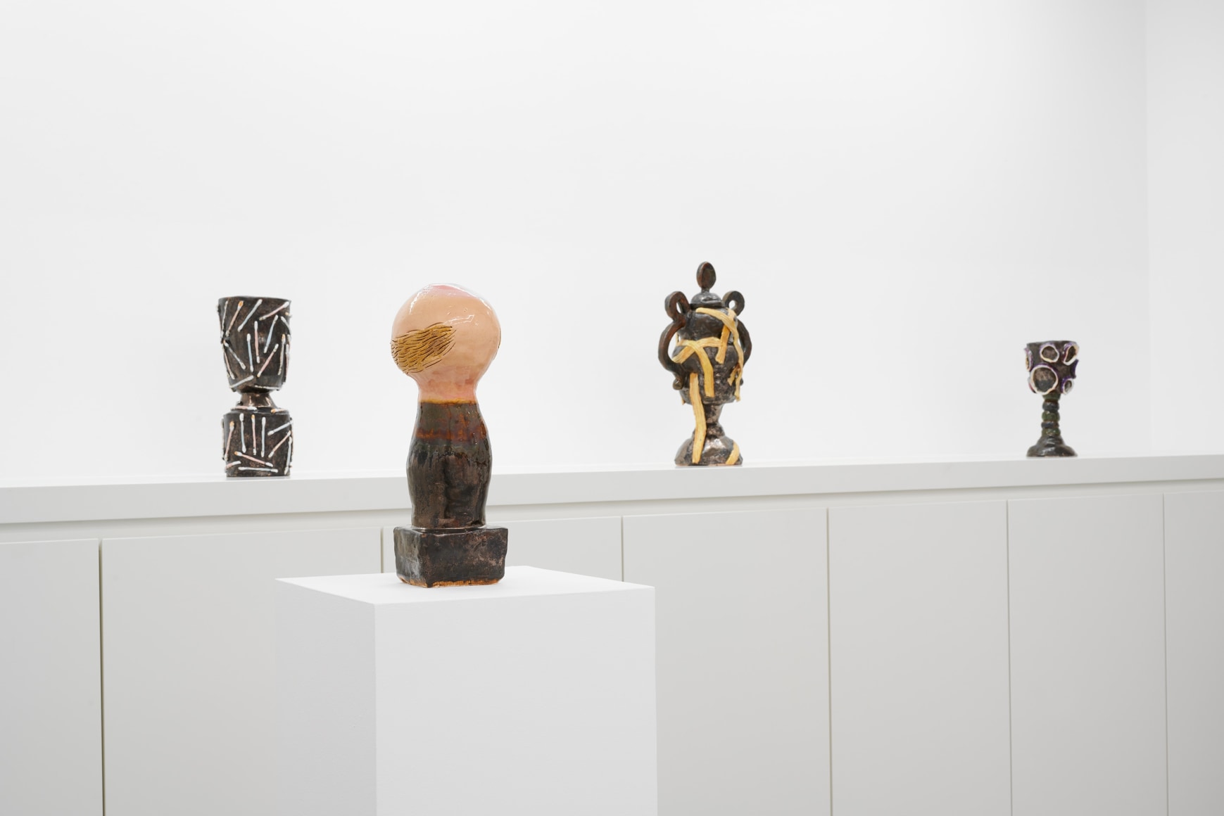 Dominika Bednarsky installation views from solo exhibition &quot;he wants to be the worst, cause he can&rsquo;t be the best&quot; at Gaa Projects, Cologne, Germany