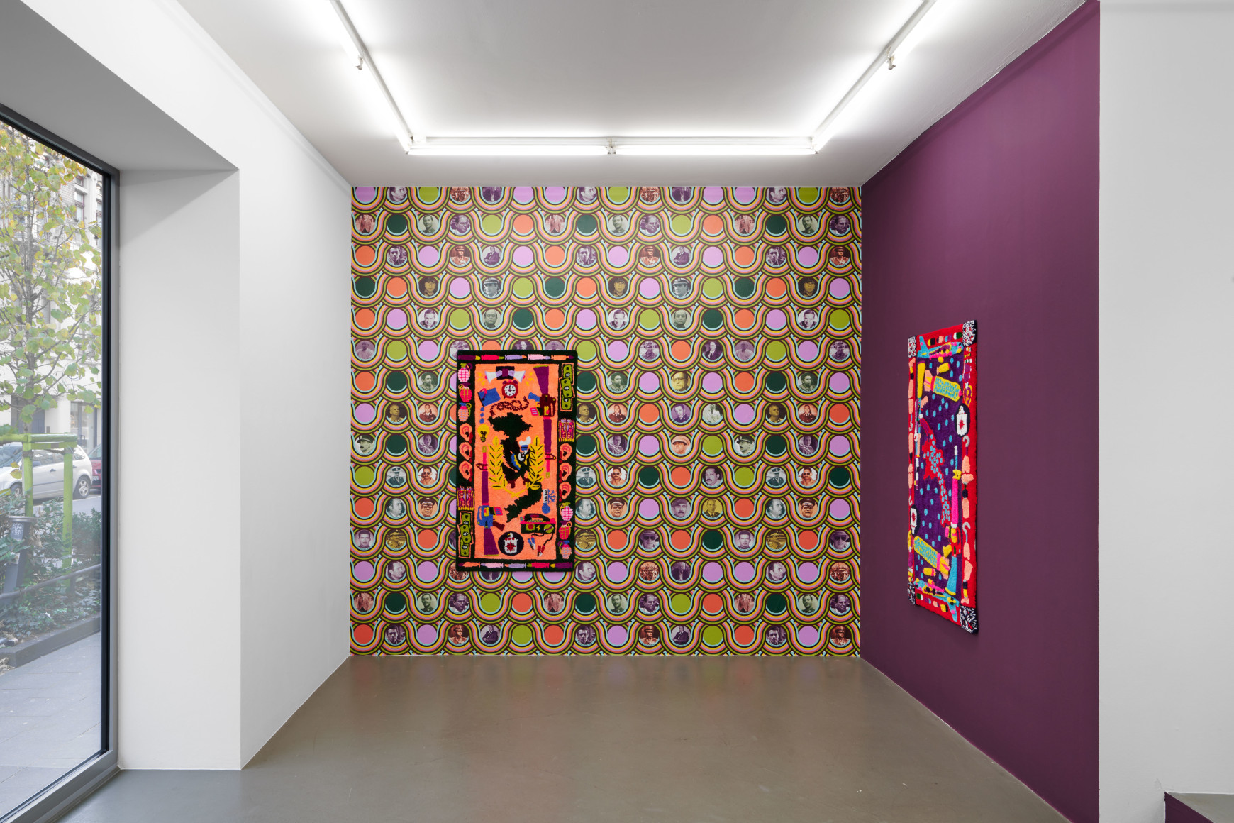 Johannah Herr installation views from solo exhibition "How to Hide an Empire" at Gaa Projects, Cologne, Germany