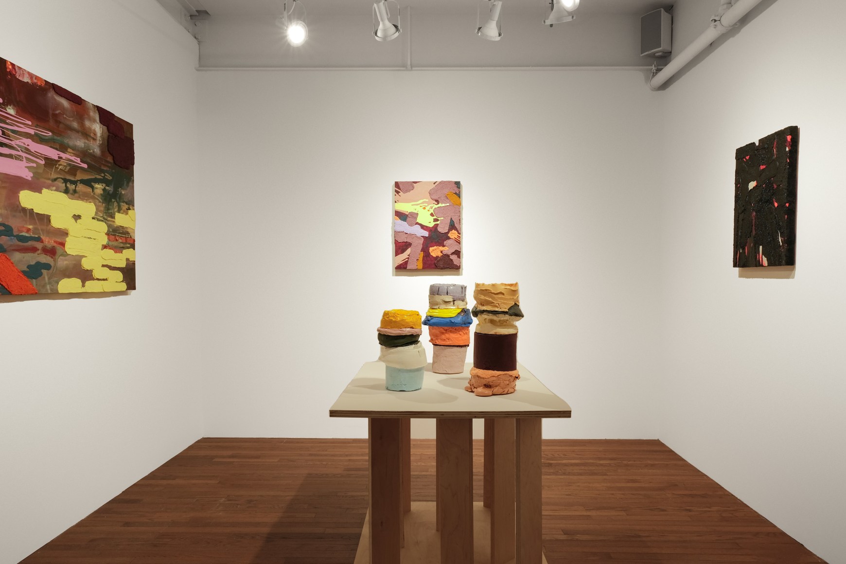 Sarah Trigg installation views from solo exhibition "Edges of a Sea Change" at Gaa Gallery, Provincetown, MA