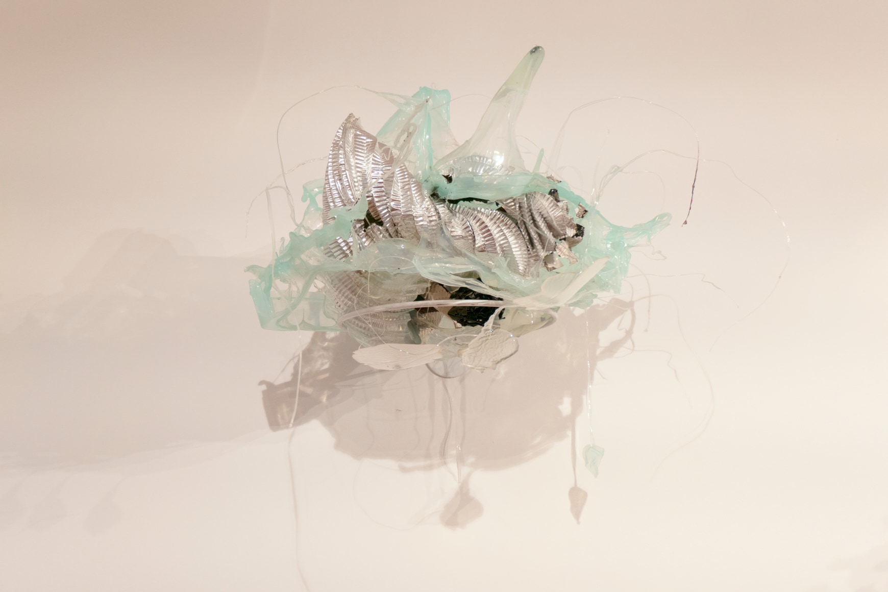 Artist Judy Pfaff's installation view of opsins, a solo exhibition at Gaa Gallery Provincetown