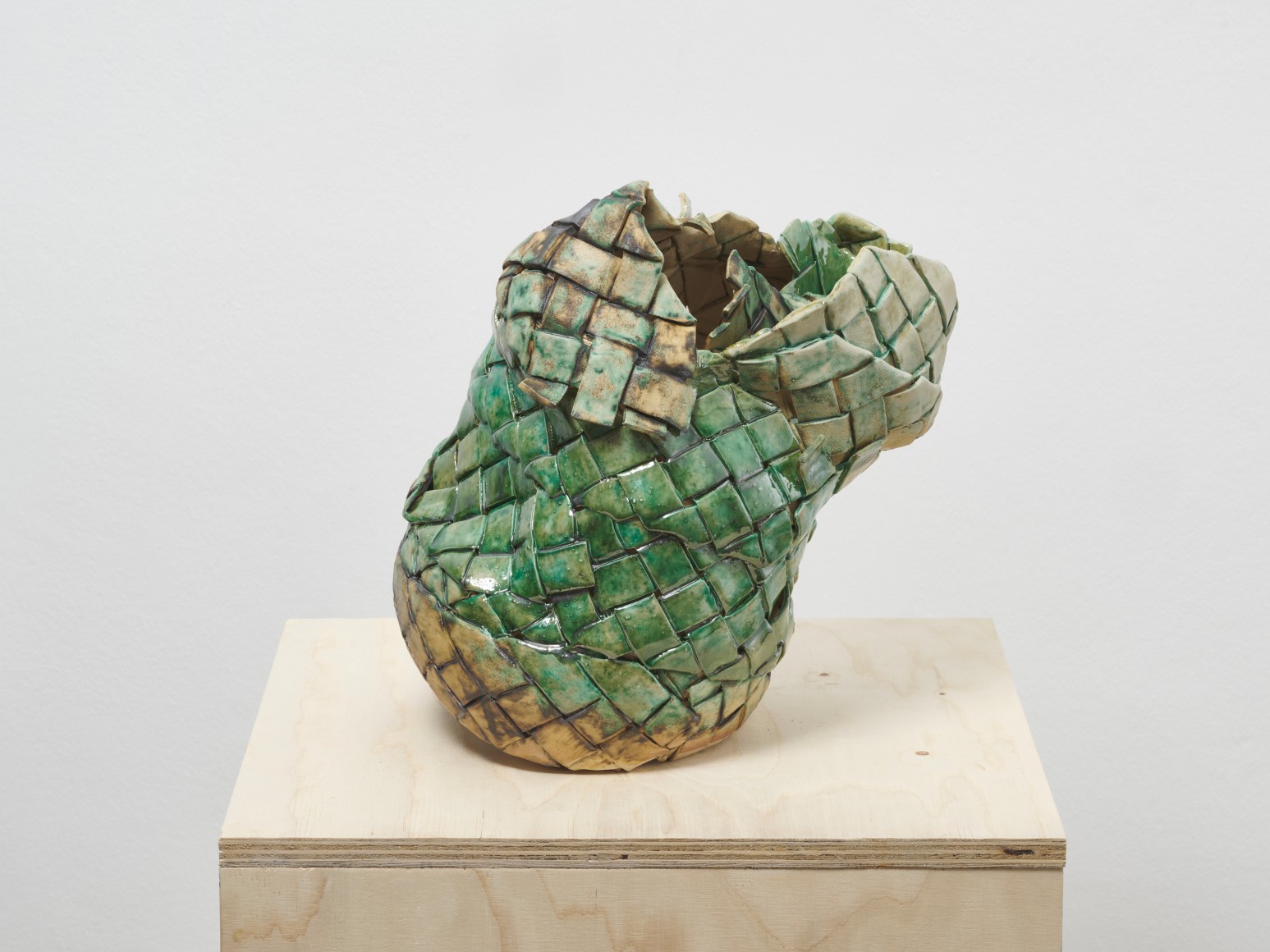 Anina Major  Copper Sack, 2023  Glazed stoneware  36 x 27 x 38 cm | 14 x 11 x 15 in