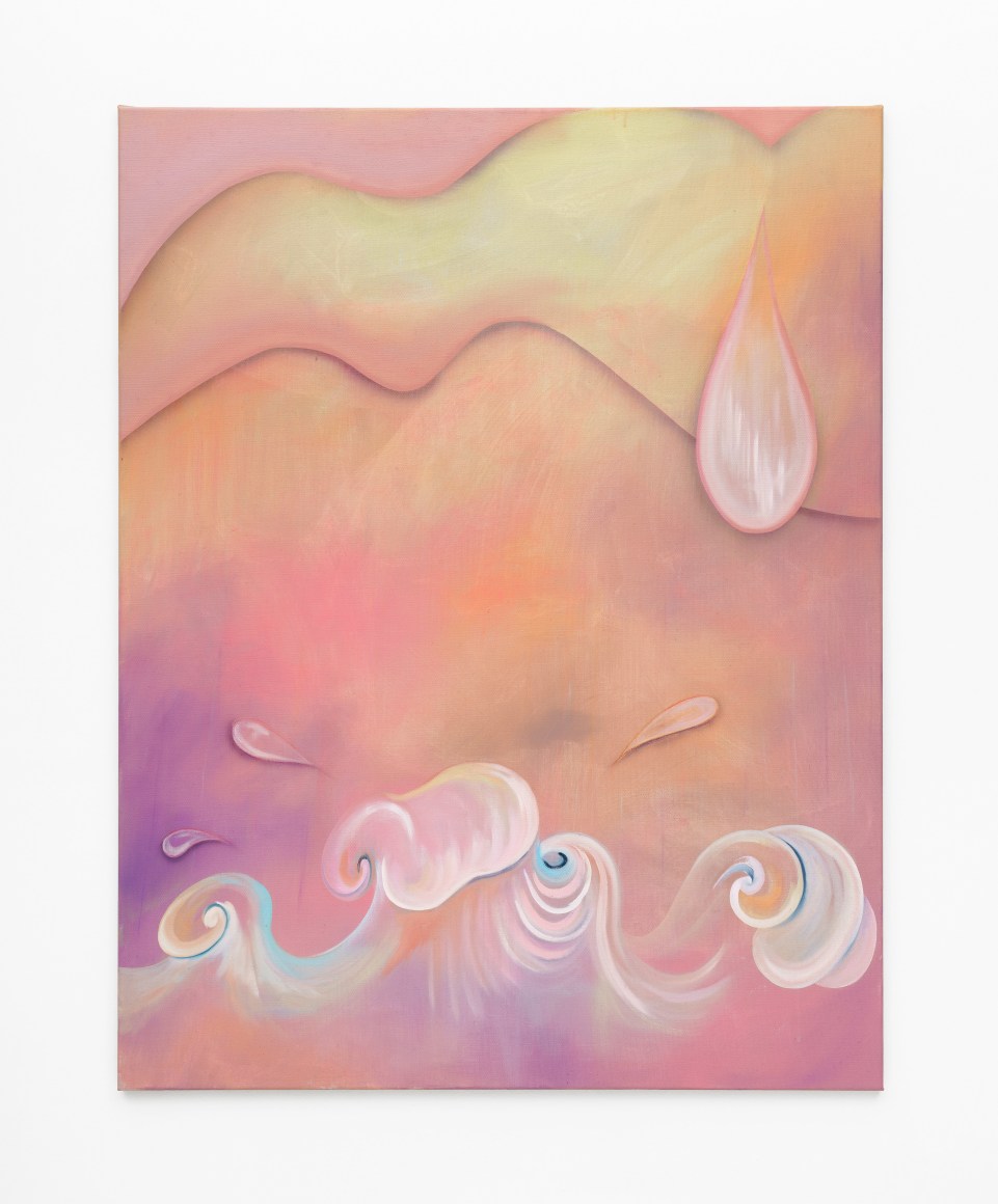 Jagoda Bednarsky  Under the Weather (June), 2022  Oil, acrylic, and gouache on canvas  135 x 105 cm / 53 x 41.5 in