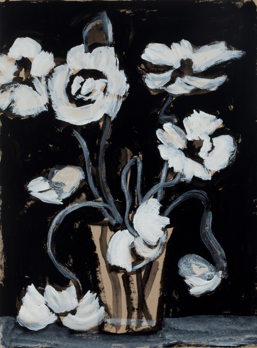 Marks - Black and White Poppy