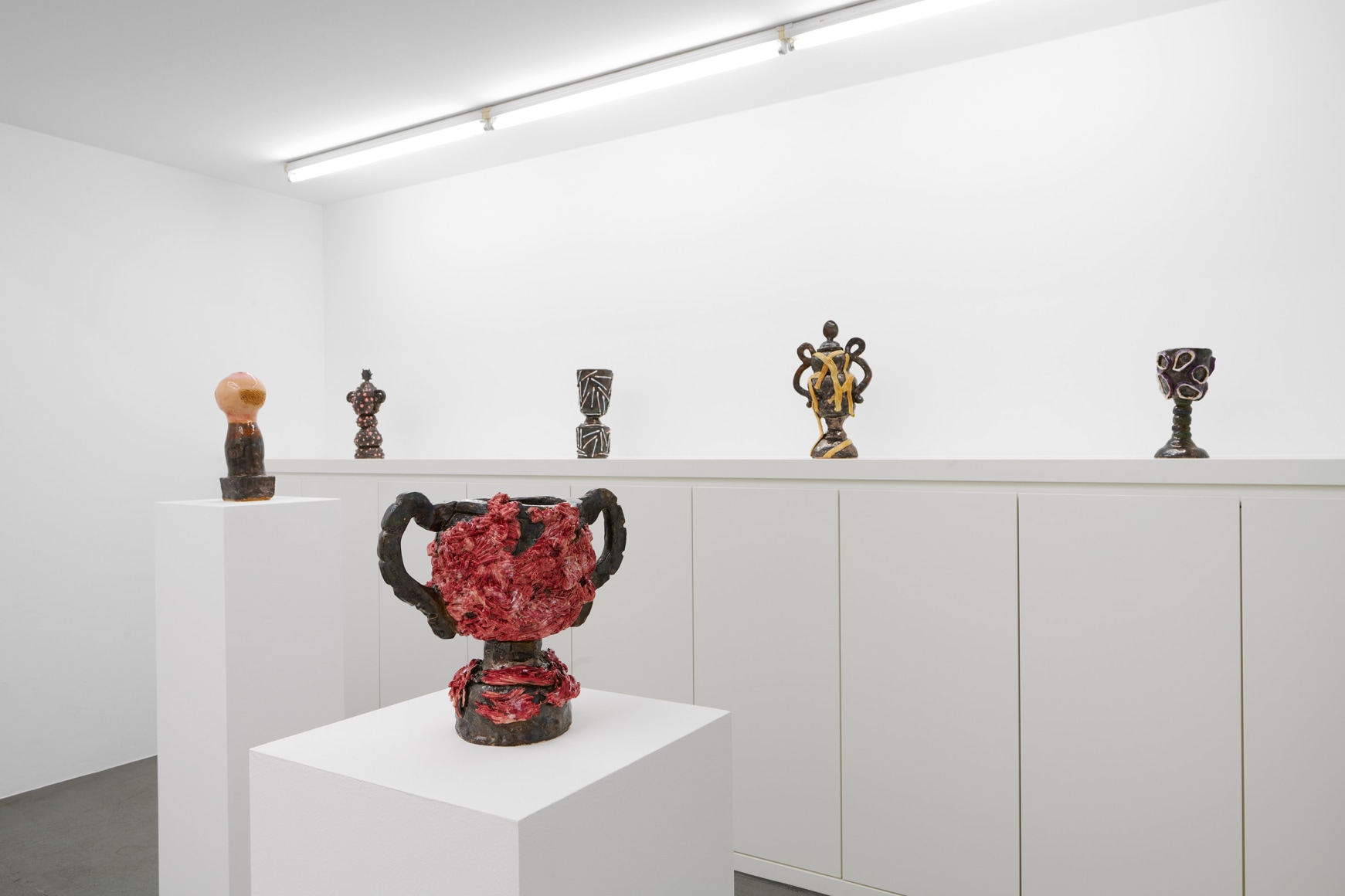 Dominika Bednarsky installation views from solo exhibition &quot;he wants to be the worst, cause he can&rsquo;t be the best&quot; at Gaa Projects, Cologne, Germany