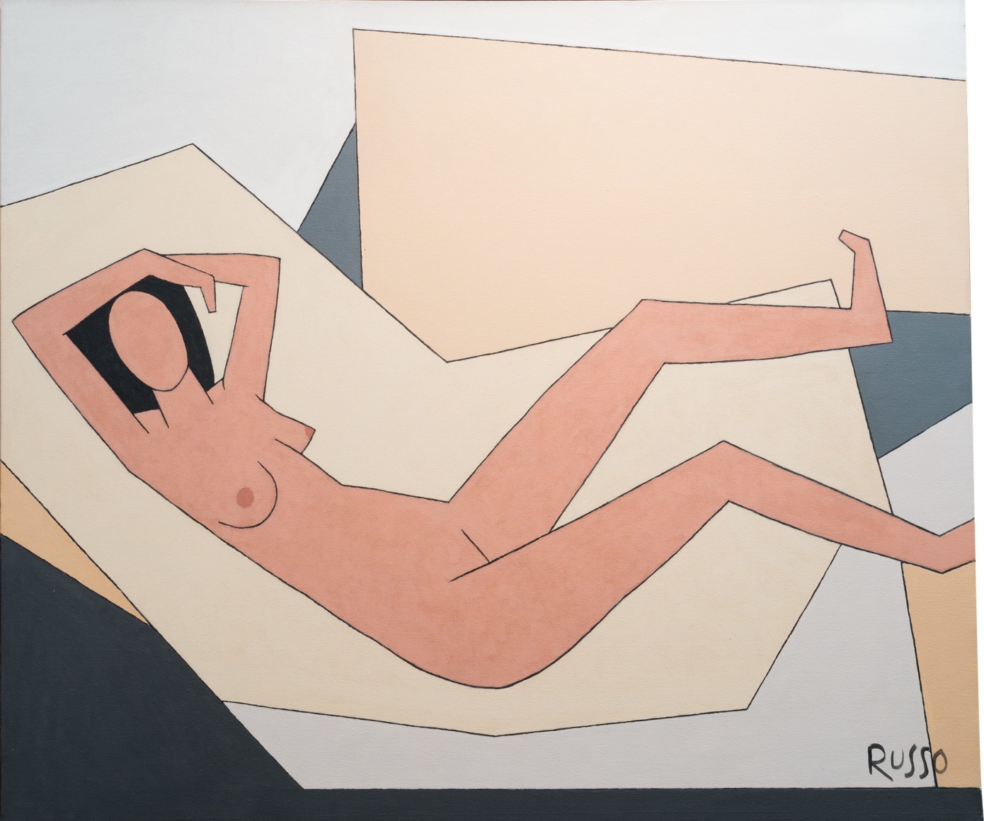Russo - Nude in Geometric Environment