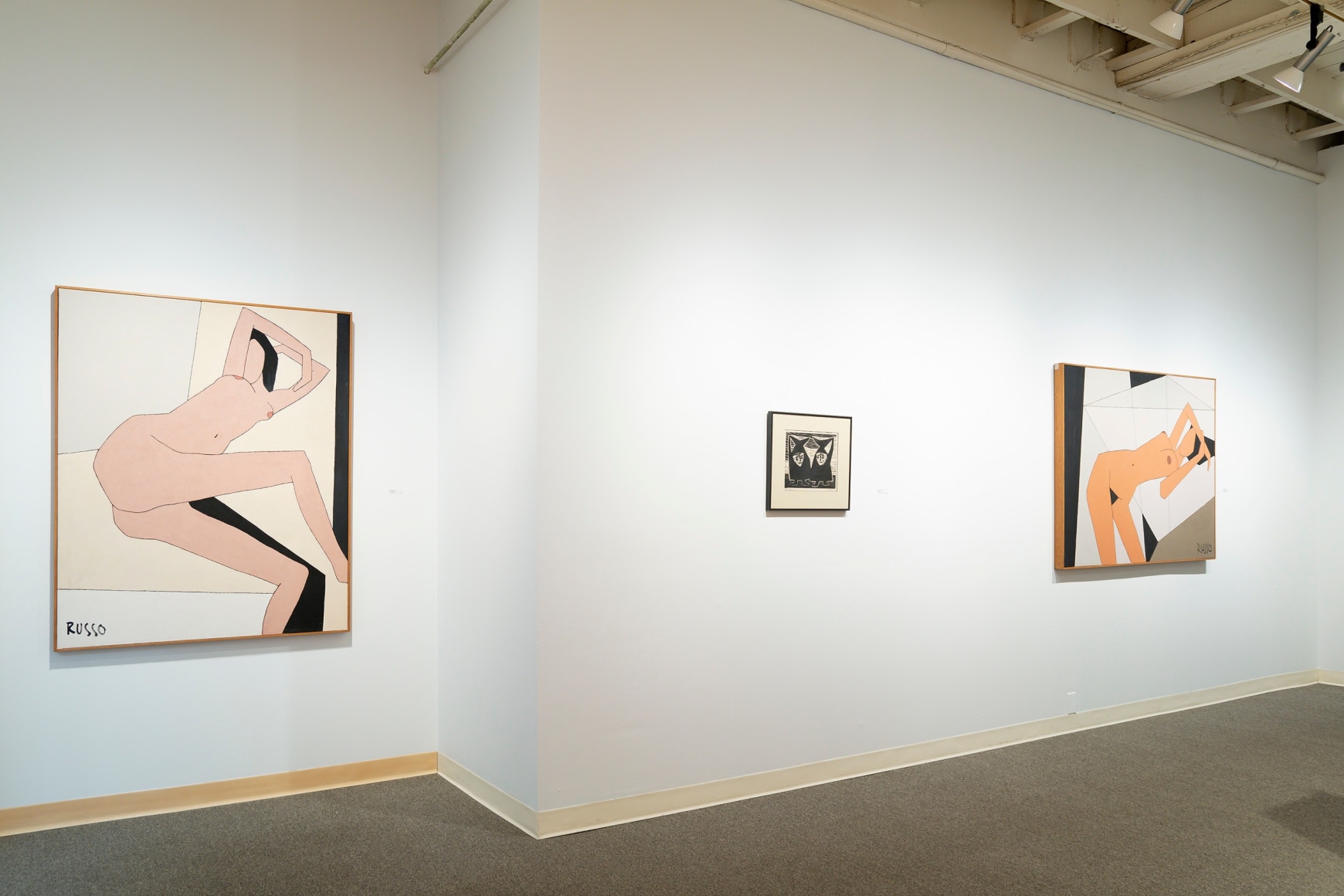 Early Northwest Artists - Installation View - June 2019 - Carl Morris, Louis Bunce, Michele Russo, Sally Haley, Manuel Izquierdo - view 03