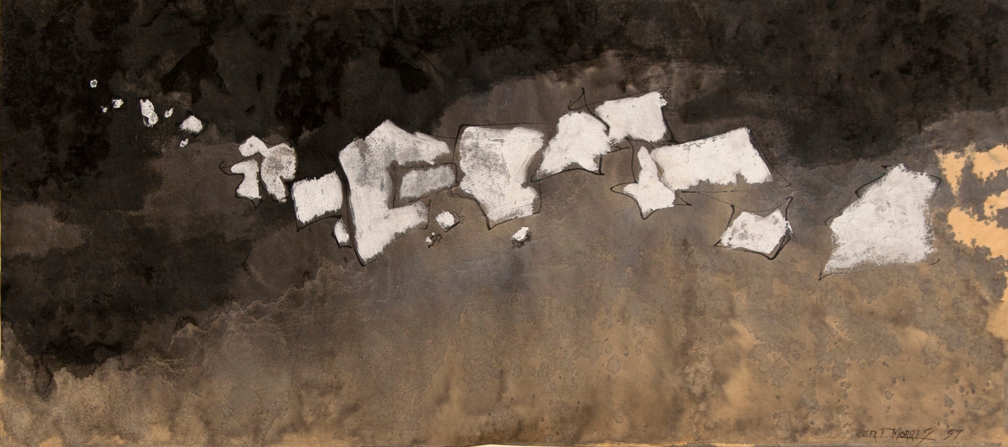 Carl Morris - Untitled abstract 1957