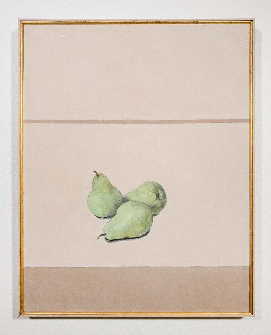Sally Haley (1908-2007)  Untitled (three green pears)