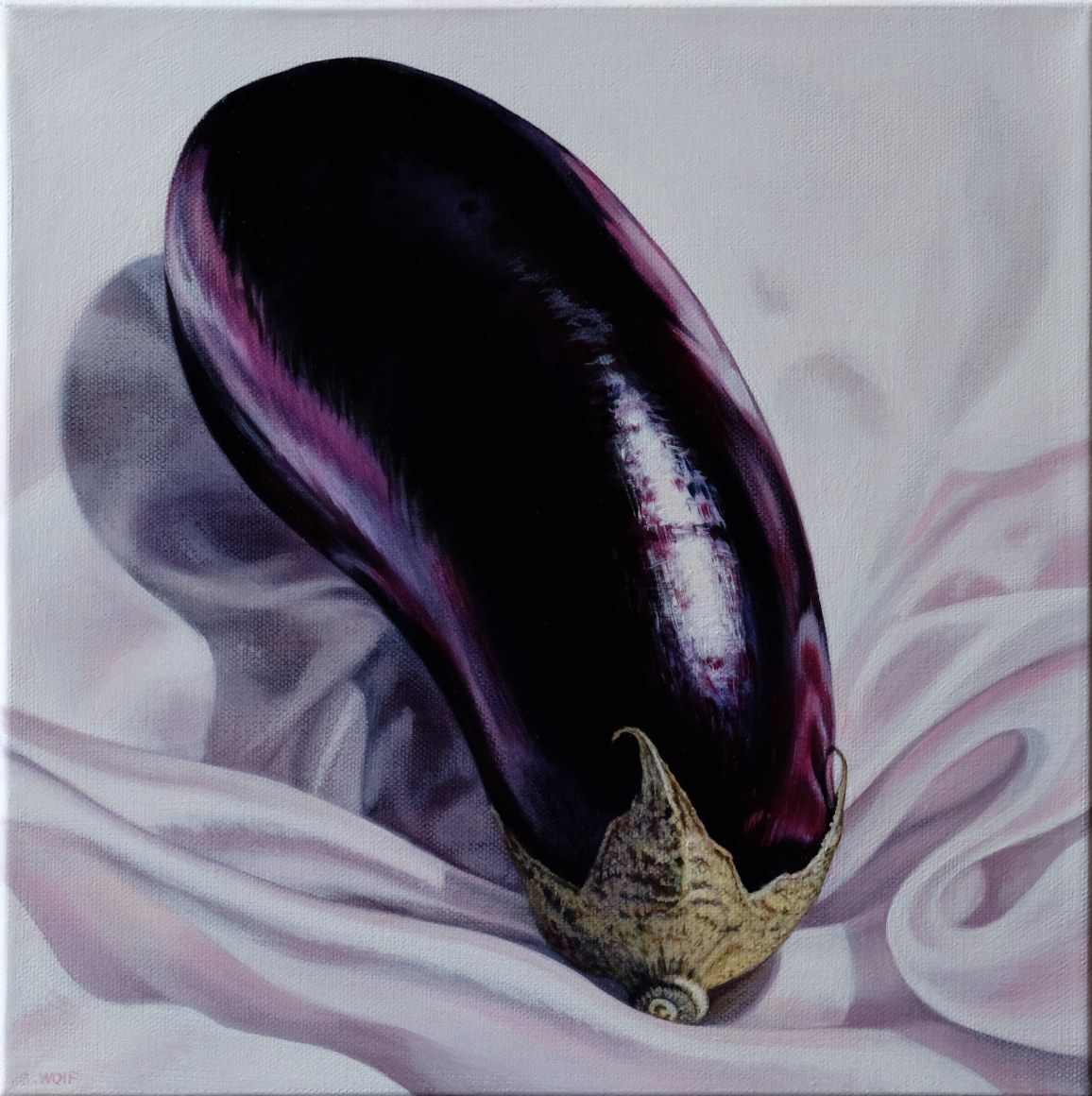 Sherrie Wolf (b. 1952)  Aubergine II (on white), 2021