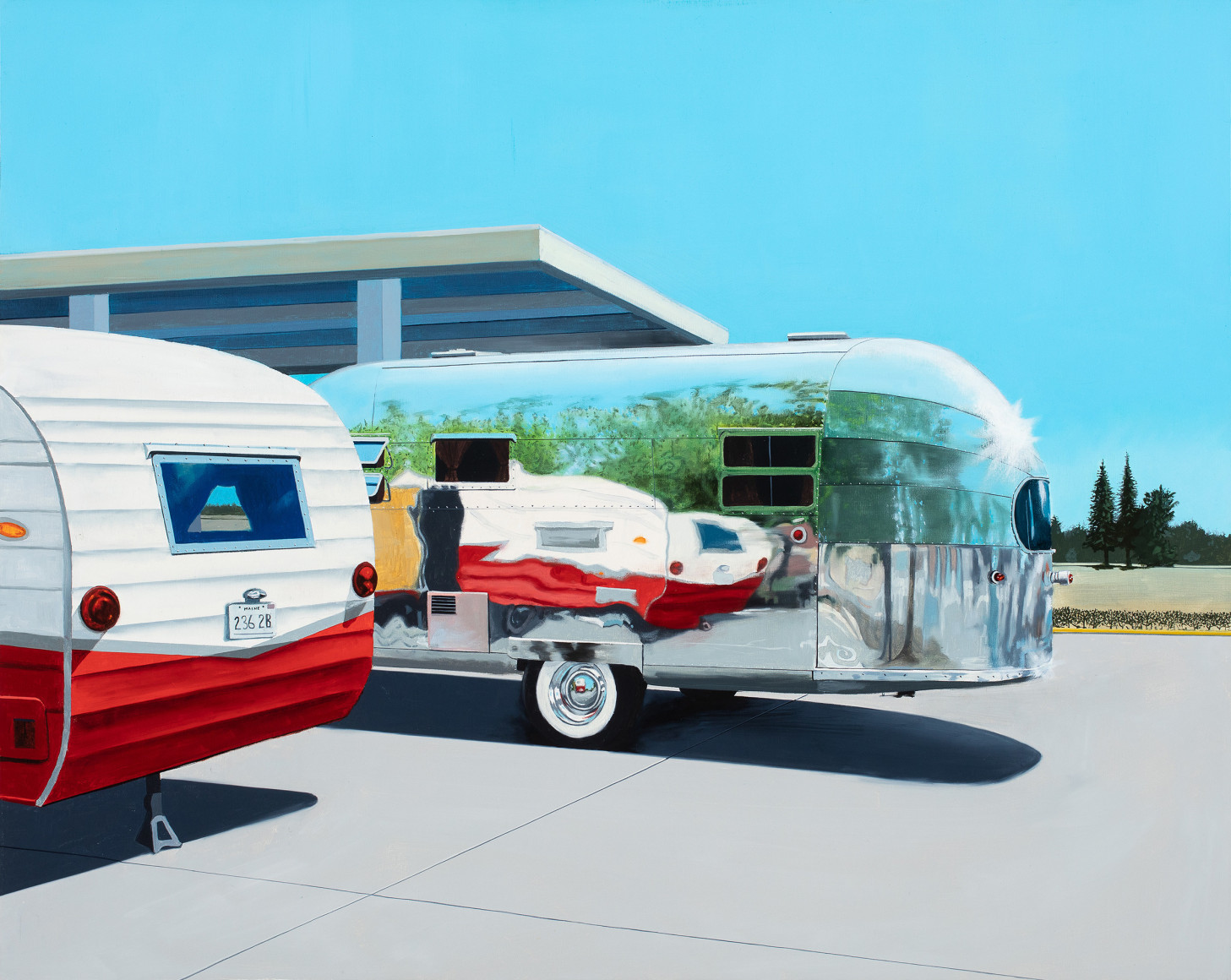 Fernandez - Red Trailer Reflection