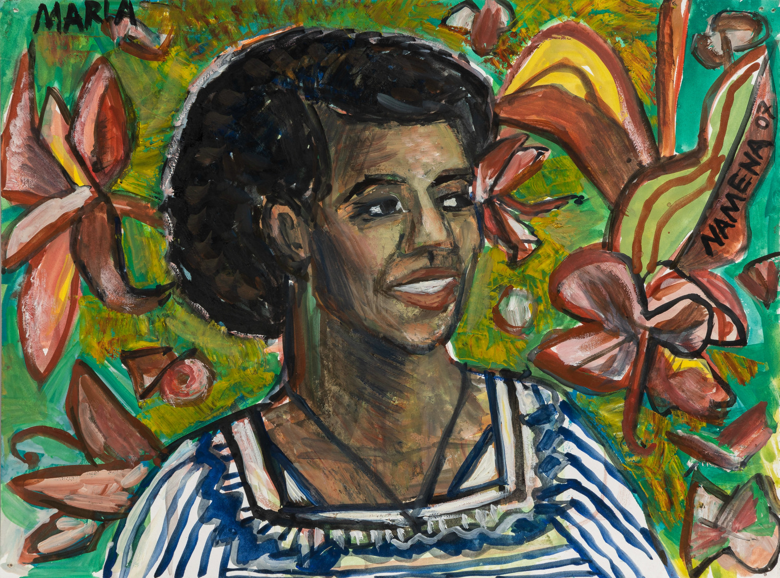 Lucinda Parker (b. 1942)  Maria with Flower, 2007