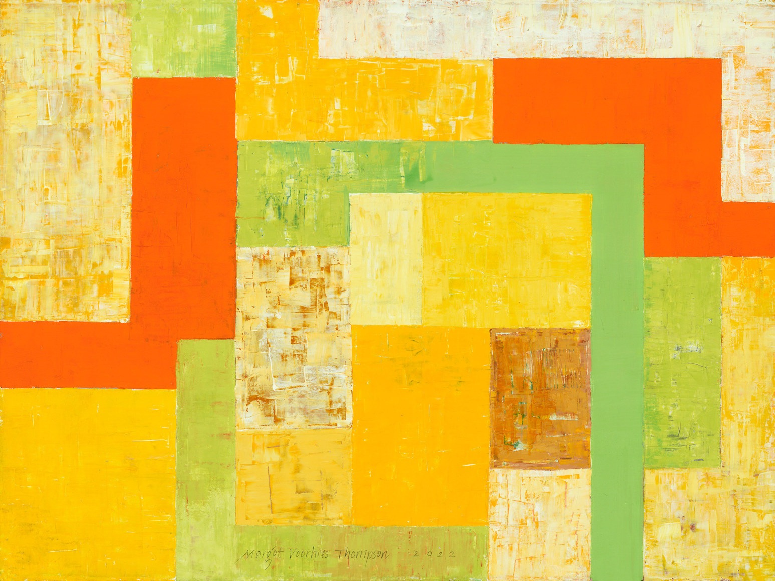 Margot Voorhies Thompson (b. 1948)  Lichen Colors, Hart Mountain Oregon #2, 2022