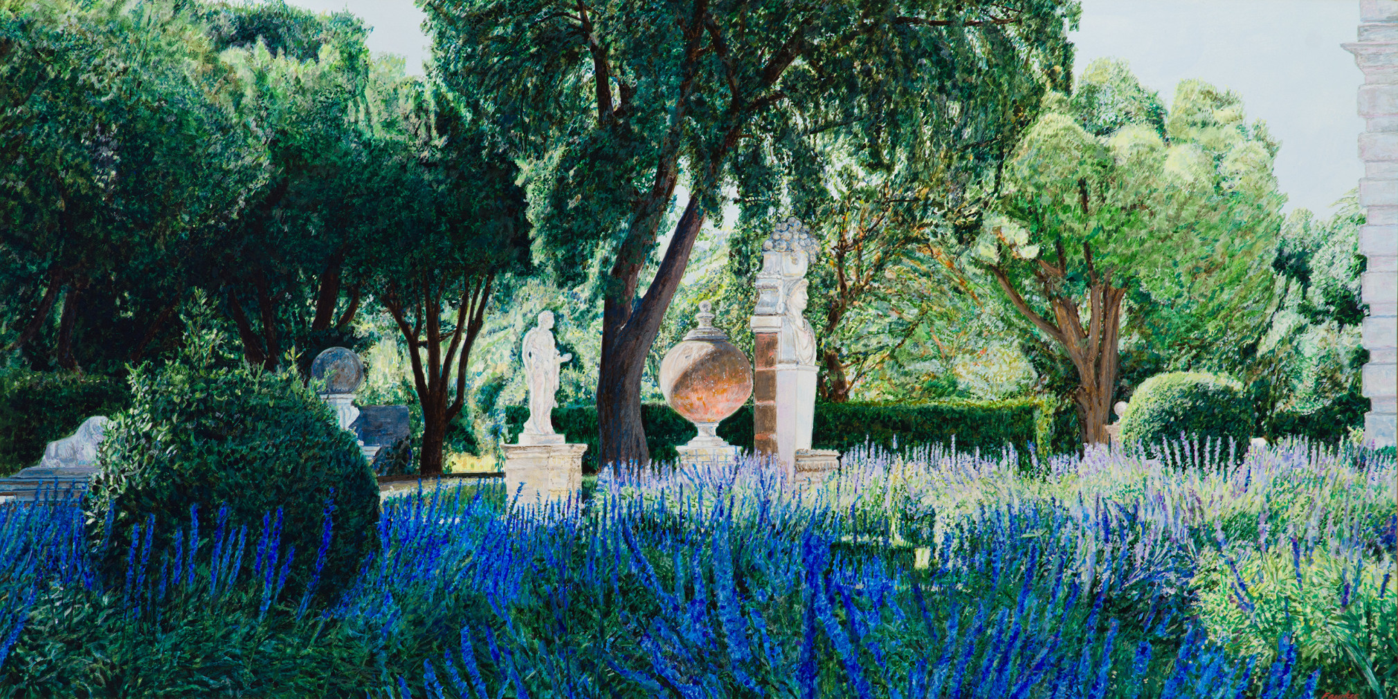 Tom Fawkes (b. 1941)  Piazzale - Borghese, 2021