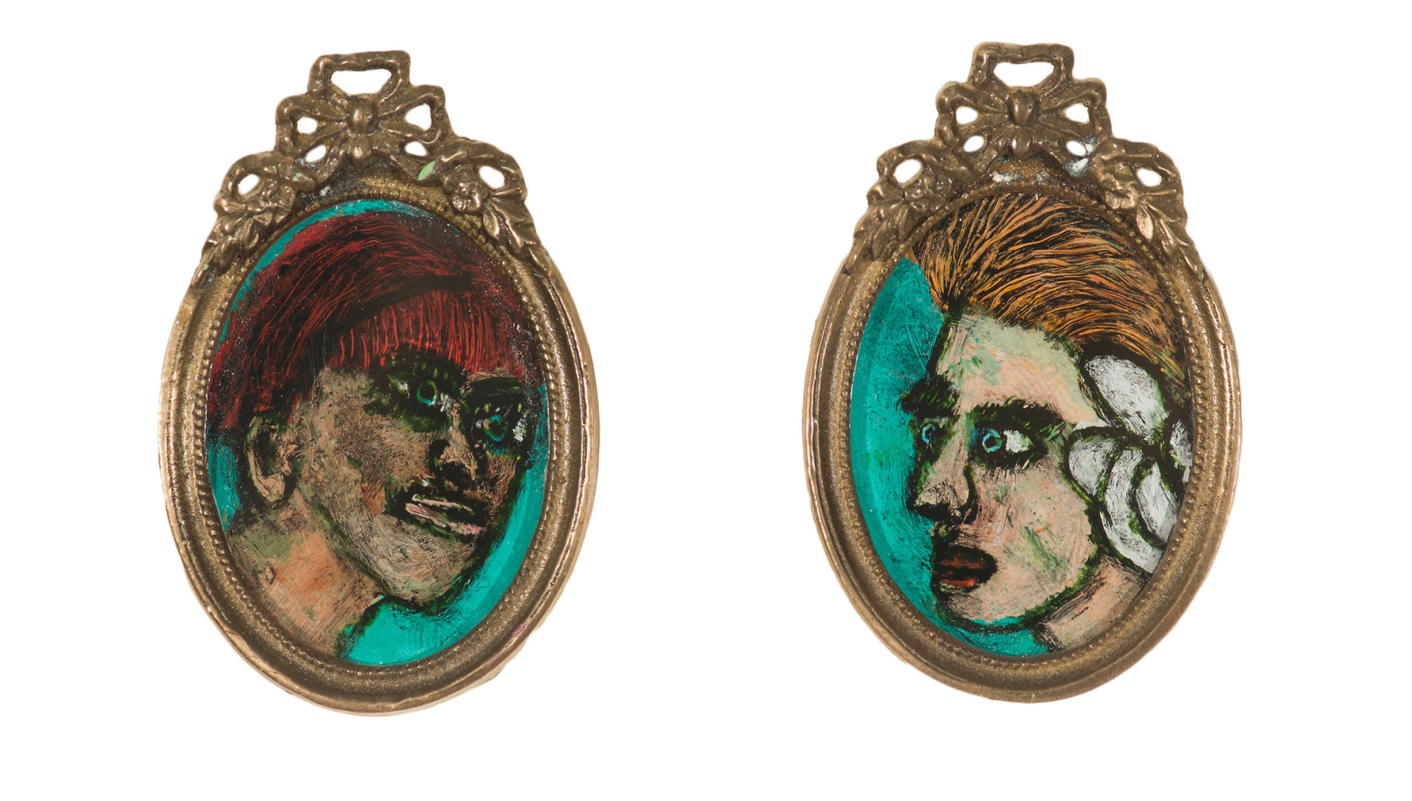 Gregory Grenon (b. 1948)  Small Demons, 2020  oil on glass