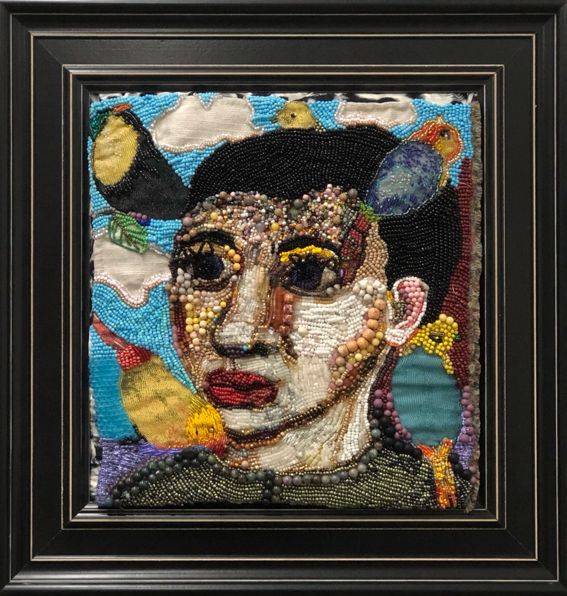 Mary Josephson (Born:1953)  A Time to Dance, 2020  Glass embroidery on tapestry